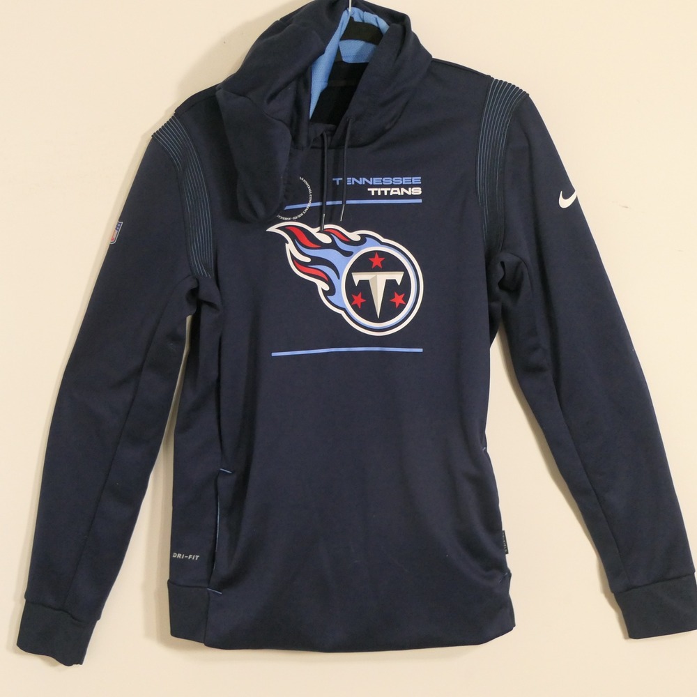 Nike Mens Tennessee Titans NFL Hoodie L Navy DC5183-419 Dri-FIT Football Sporty